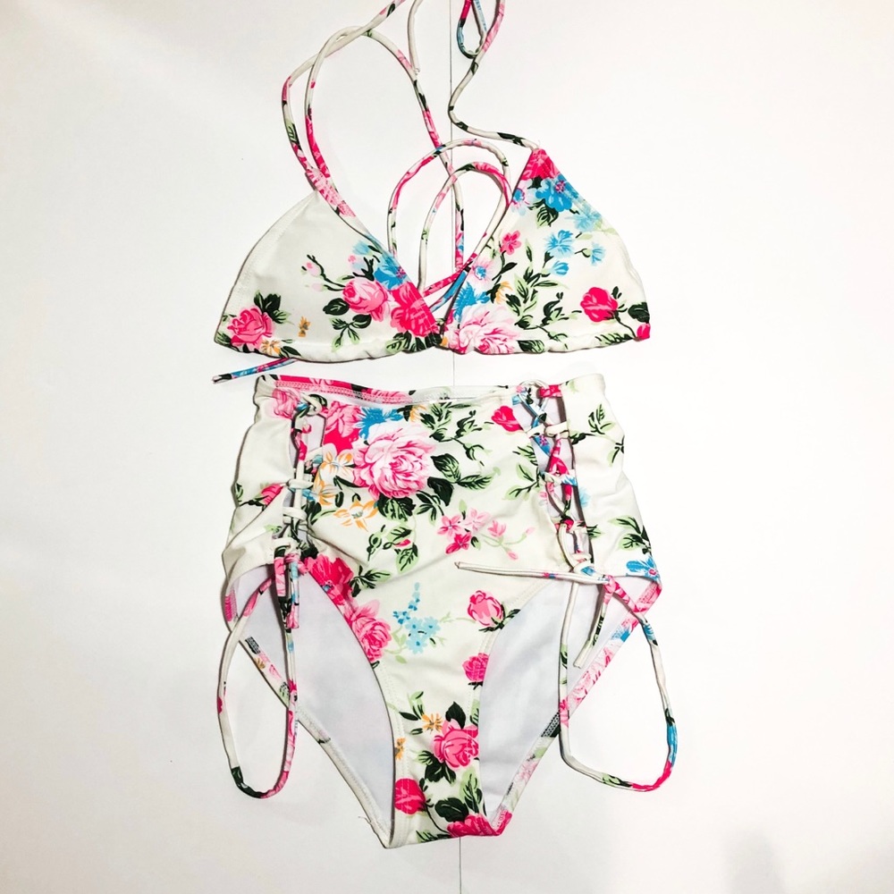Flower Pattern Swimsuit